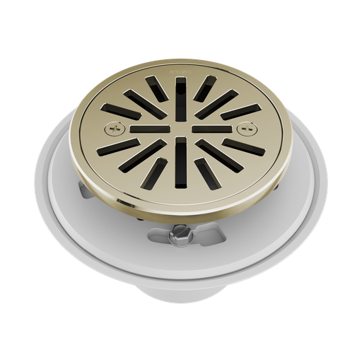 [BRI-BT061414-PN] Brizo BT061414-PN Essential 4" Tile-In Round Shower Drain Brilliance Polished Nickel