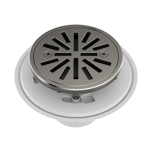 [BRI-BT061414-SL] Brizo BT061414-SL Essential 4" Tile-In Round Shower Drain Brilliance Luxe Steel