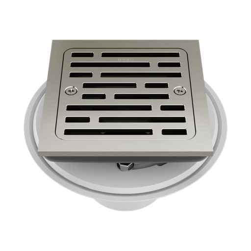 [BRI-BT062415-BN] Brizo BT062415-BN Essential 4" Tile-In Square Shower Drain Brilliance Brushed Nickel