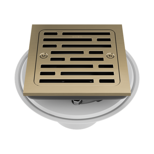 [BRI-BT062415-GL] Brizo BT062415-GL Essential 4" Tile-In Square Shower Drain Brilliance Luxe Gold