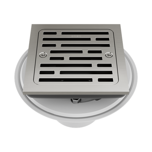 [BRI-BT062415-NK] Brizo BT062415-NK Essential 4" Tile-In Square Shower Drain Brilliance Luxe Nickel
