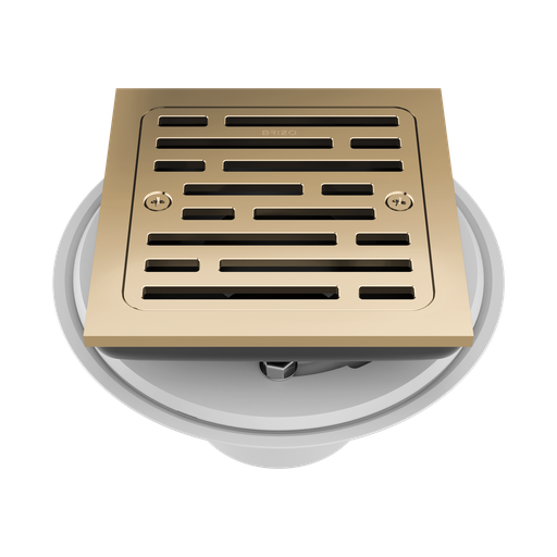 [BRI-BT062415-PG] Brizo BT062415-PG Essential 4" Tile-In Square Shower Drain Brilliance Polished Gold