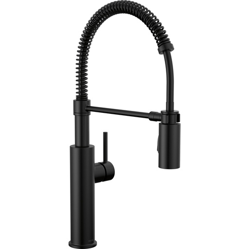 [DEL-18803-BL-DST] Delta 18803-BL-DST Antoni Collection Pull Down Kitchen Faucet Matte Black