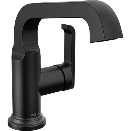 [DEL-589SH-BL-DST] Delta 589SH-BL-DST Tetra Single Handle Bathroom Faucet Matte Black