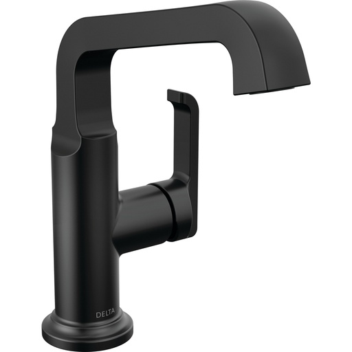 [DEL-689-BL-DST] Delta 689-BL-DST Tetra Single Handle Mid-Height Vessel Bathroom Matte Black