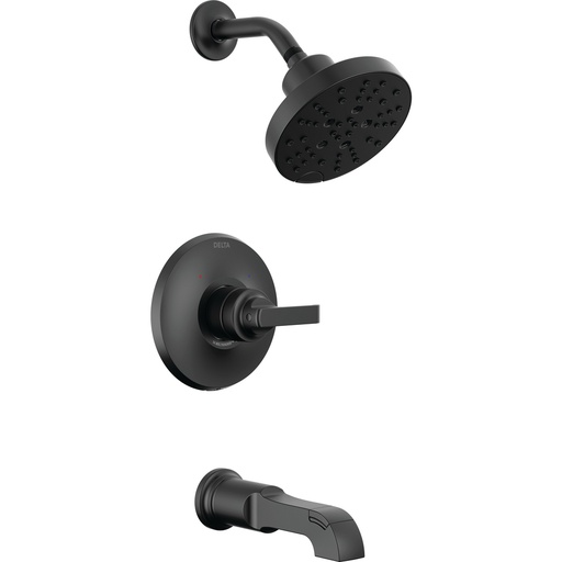[DEL-T14489-BL] Delta T14489-BL Tetra 14 Series Tub Shower Trim Matte Black