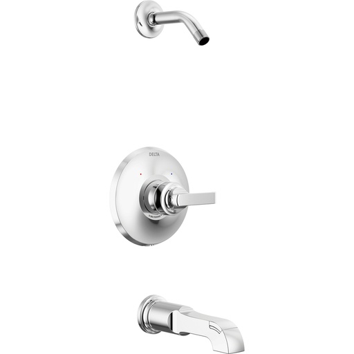 [DEL-T14489-PR-LHD] Delta T14489-PR-LHD Tetra 14 Series Tub Shower Trim Less Head Lumicoat Chrome