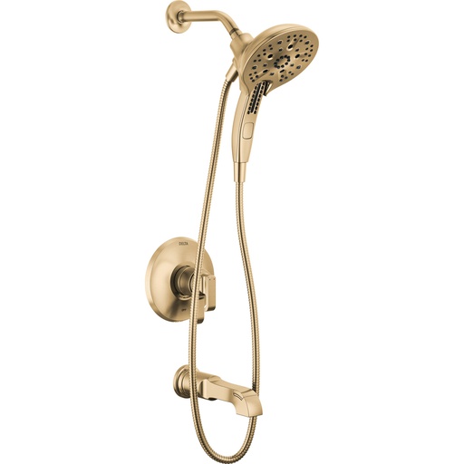 [DEL-T17489-CZ-PR] Delta T17489-CZ-PR Tetra 17 Series Tub Shower Trim Lumicoat Champagne Bronze