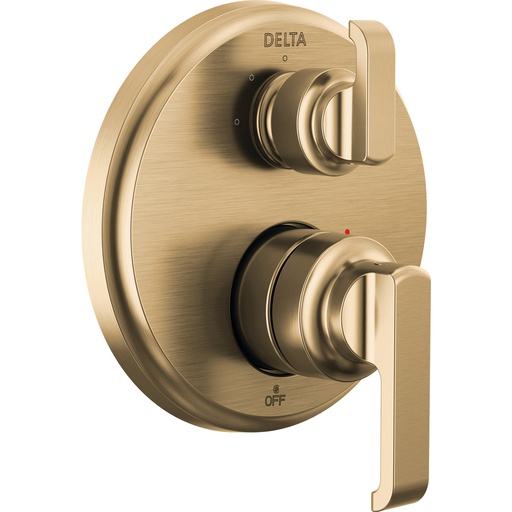 [DEL-T24889-CZ-PR] Delta T24889-CZ-PR Tetra 14 Series Integrated Diverter Trim 3-Setting Lumicoat Champagne Bronze