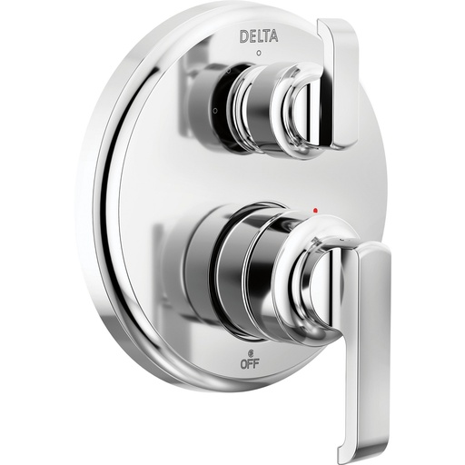 [DEL-T24889-PR] Delta T24889-PR Tetra 14 Series Integrated Diverter Trim 3-Setting Lumicoat Chrome
