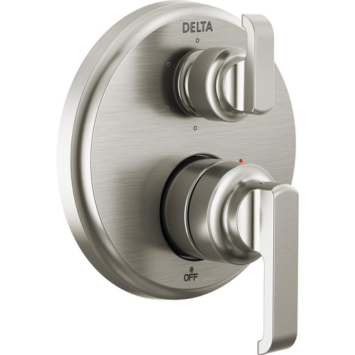 [DEL-T24989-SS-PR] Delta T24989-SS-PR Tetra 14 Series Integrated Diverter Trim 6-Setting Lumicoat Stainless