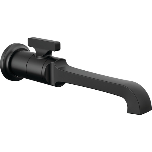 [DEL-T3589LF-BLWL] Delta T3589LF-BLWL Tetra Single Handle Wall Mount Bathroom Faucet Matte Black
