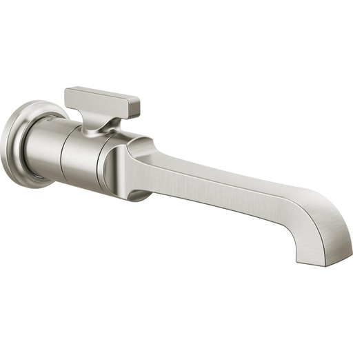 [DEL-T3589LF-SS-PR-WL] Delta T3589LF-SS-PR-WL Tetra Single Handle Wall Mount Bathroom Faucet Lumicoat Stainless