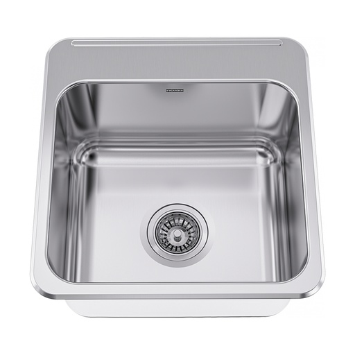[FRA-LBS4610P-1-3] Franke LBS4610P-1-3 Single Bowl Sink With Ledge Stainless Steel