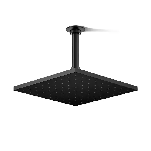 [KOH-13696-BL] Kohler 13696-BL Contemporary Square 10" Single Function 2.5 GPM Showerhead Matte Black