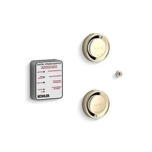 [KOH-5549-K1-AF] Kohler 5549-K1-AF Invigoration Series Tandem Digital Steam Adapter Kit Vibrant French Gold
