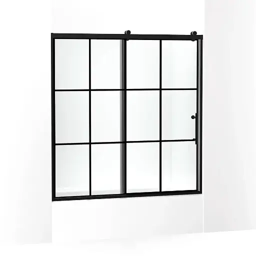 [KOH-702253-10G79-BL] Kohler 702253-10G79-BL Rely 62-1/2" H Sliding Bath Door Matte Black