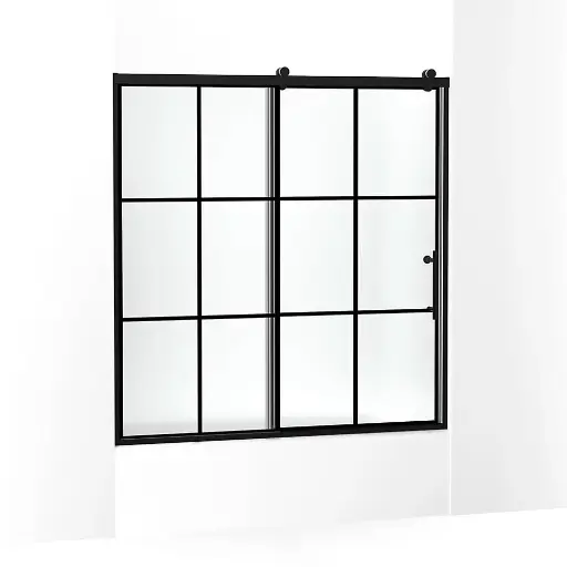 [KOH-702253-10G80-BL] Kohler 702253-10G80-BL Rely 62-1/2" H Sliding Bath Door Matte Black