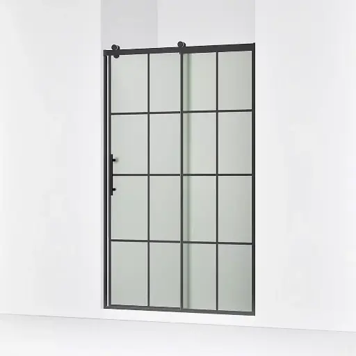 [KOH-702254-10G80-BL] Kohler 702254-10G80-BL Rely 77" H Sliding Shower Glass Door Matte Black