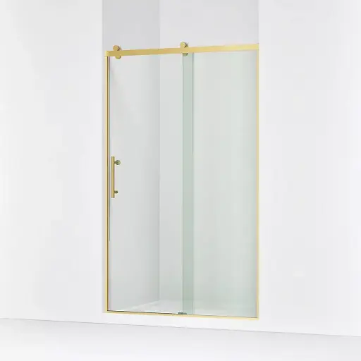 [KOH-702254-10L-2MB] Kohler 702254-10L-2MB Rely 77" H Sliding Shower Glass Door Vibrant Brushed Moderne Brass