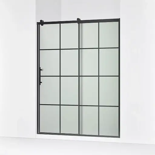 [KOH-702256-10G80-BL] Kohler 702256-10G80-BL Rely 77" H Sliding Shower Glass Door Matte Black