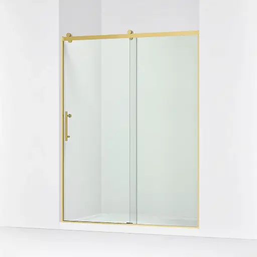 [KOH-702256-10L-2MB] Kohler 702256-10L-2MB Rely 77" H Sliding Glass Shower Door Vibrant Brushed Moderne Brass