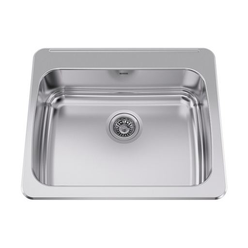 [FRA-LBS7310P-1-3] Franke LBS7310P-1-3 Topmount Single Bowl Sink With Ledge Stainless Steel