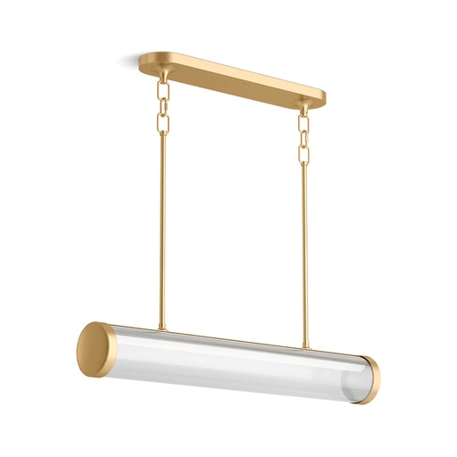 [KOH-27267-CHLED-2GL] Kohler 27267-CHLED-2GL Purist 34" LED Linear Chandelier Brushed Moderne Brass