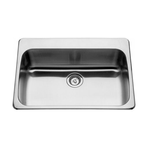[FRA-LBS7808P-1-1] Franke LBS7808P-1-1 Topmount Single Bowl Sink With Ledge Stainless Steel